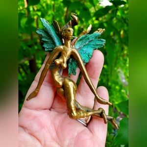Vintage fairy brooch